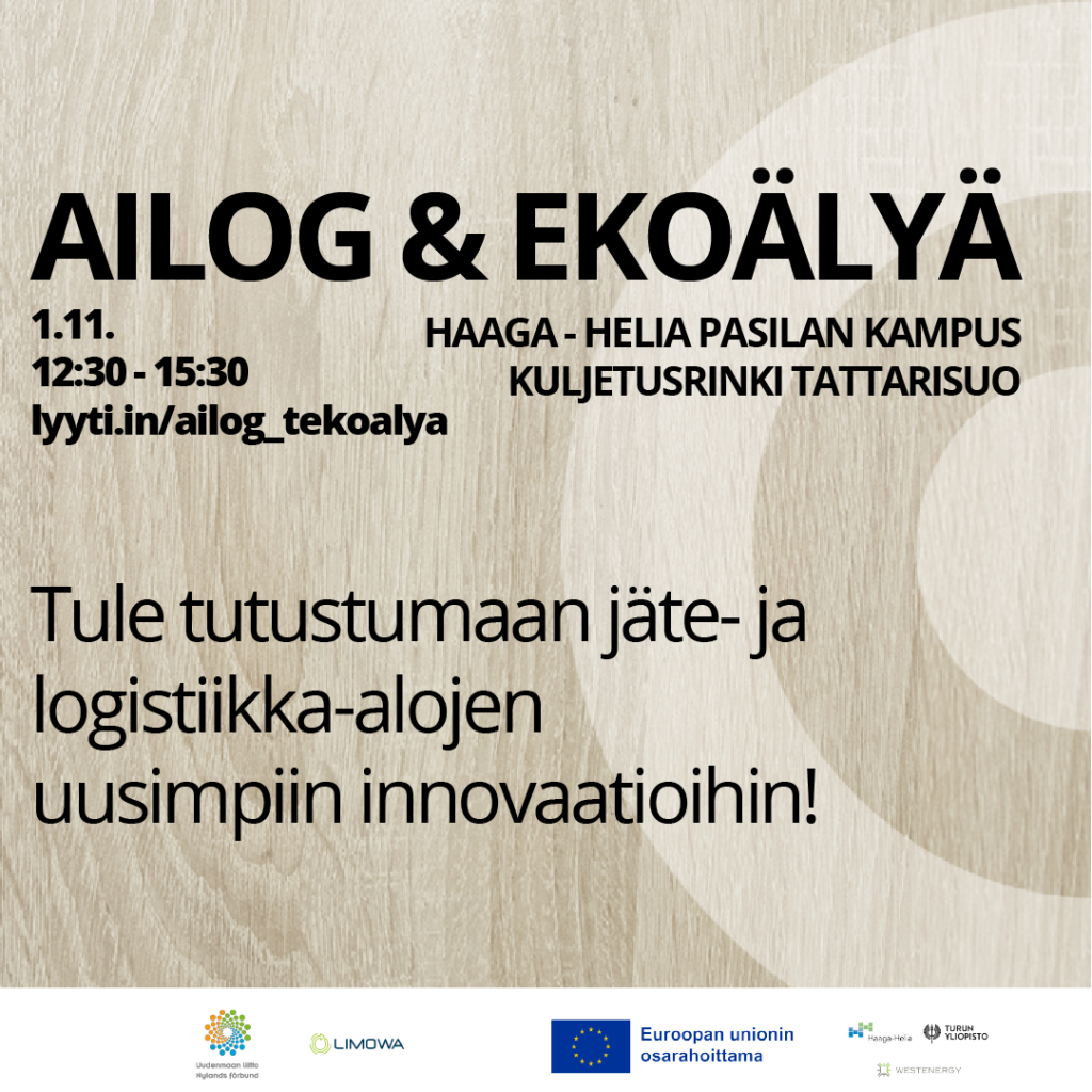 AILOG ja Ekoälyä -tapahtuman juliste